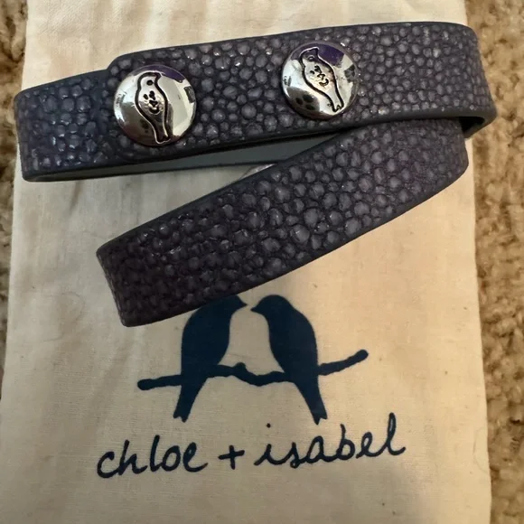 Chloe + Isabel leather wrap bracelet - Picture 2 of 3